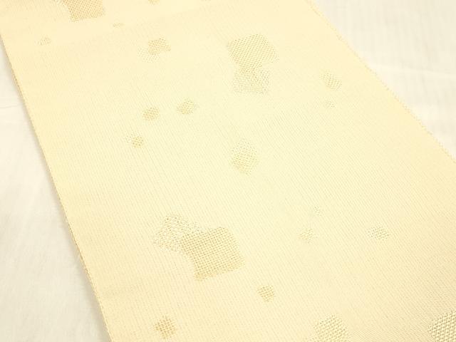 平和屋着物＊夏物 八寸名古屋帯 箔散らし文 金糸 DABB3644cm