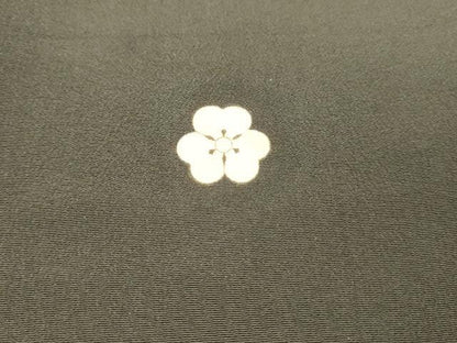 平和屋着物■豪華黒留袖 刺繍 向かい鶴花文 金銀彩 正絹 逸品 DABB3645cm