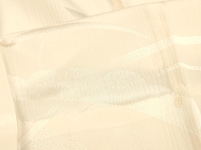 平和屋着物■長襦袢 無双仕立て 雪芝地紋 暈し染め 正絹 逸品 DABB3649cm