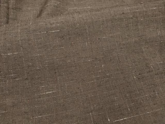 平和屋着物■男性　紬　赤墨色　正絹　逸品　DABB3653cm
