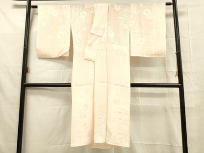 平和屋着物■長襦袢 無双仕立て 鹿の子花地紋 暈し染め 正絹 逸品 DABB3654cm