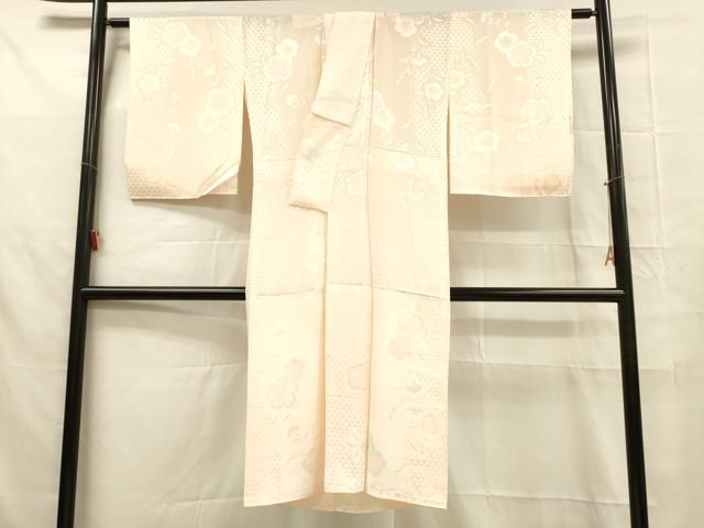 平和屋着物■長襦袢 無双仕立て 鹿の子花地紋 暈し染め 正絹 逸品 DABB3654cm