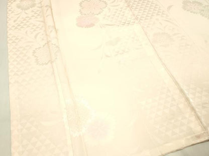 平和屋着物■長襦袢 無双仕立て 鹿の子花地紋 暈し染め 正絹 逸品 DABB3654cm