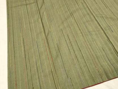 平和屋着物■上質な紬 間道 正絹 逸品 DABB3664cm