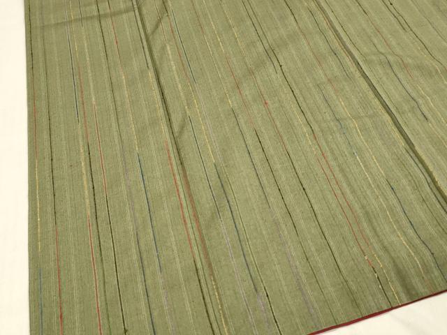 平和屋着物■上質な紬 間道 正絹 逸品 DABB3664cm
