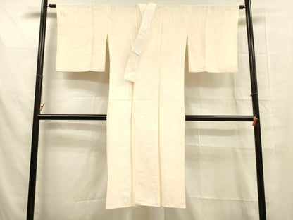 平和屋着物■長襦袢 袷 流水草花文 暈し染め 正絹 逸品 DABB3671cm