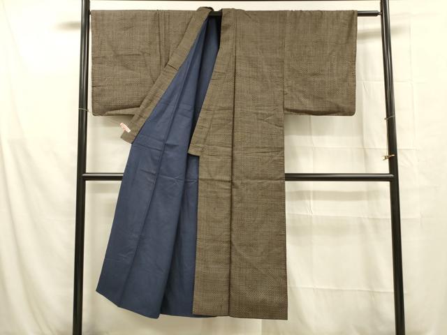 平和屋着物■男性　本場大島紬　アンサンブル　西郷絣　正絹　逸品　DABB3674cm