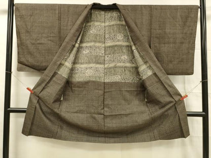 平和屋着物■男性　本場大島紬　アンサンブル　西郷絣　正絹　逸品　DABB3674cm
