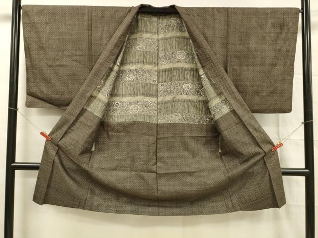 平和屋着物■男性　本場大島紬　アンサンブル　西郷絣　正絹　逸品　DABB3674cm