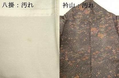 平和屋着物■上質な小紋 草花文 正絹 逸品 DABB3686cm