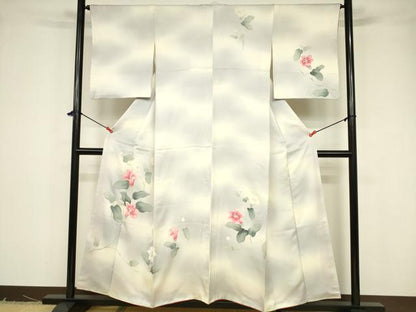 平和屋着物■訪問着 枝花文 暈し染め 正絹 逸品 DABB3707cm