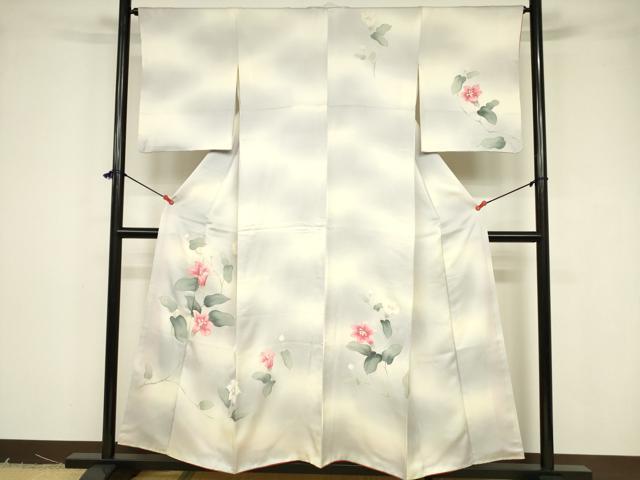 平和屋着物■訪問着 枝花文 暈し染め 正絹 逸品 DABB3707cm