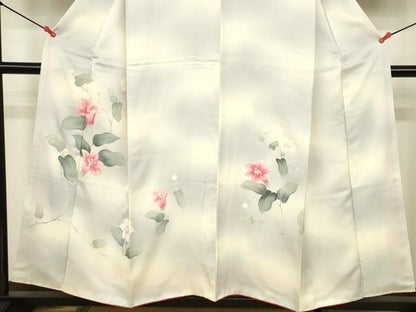 平和屋着物■訪問着 枝花文 暈し染め 正絹 逸品 DABB3707cm