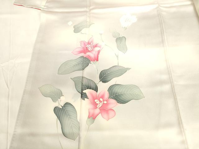 平和屋着物■訪問着 枝花文 暈し染め 正絹 逸品 DABB3707cm