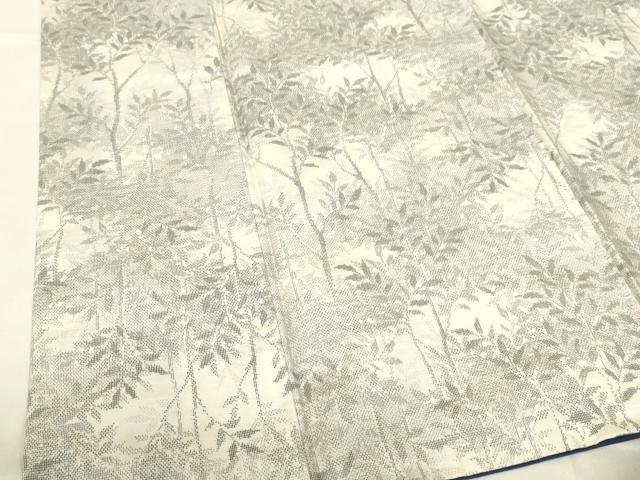 平和屋着物■上質な紬　枝葉文　正絹　逸品　DABB3713cm