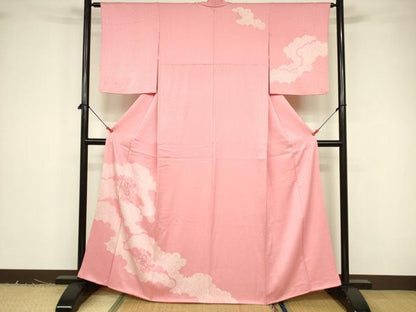 平和屋着物■中国三大刺繍 相良刺繍 総刺繍 訪問着 絞り 霞毘沙門亀甲 銀彩 正絹 逸品 DABB3729cm
