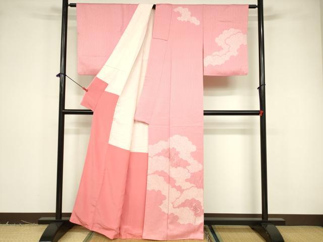 平和屋着物■中国三大刺繍 相良刺繍 総刺繍 訪問着 絞り 霞毘沙門亀甲 銀彩 正絹 逸品 DABB3729cm