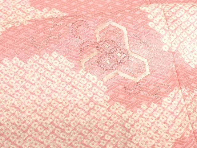 平和屋着物■中国三大刺繍 相良刺繍 総刺繍 訪問着 絞り 霞毘沙門亀甲 銀彩 正絹 逸品 DABB3729cm