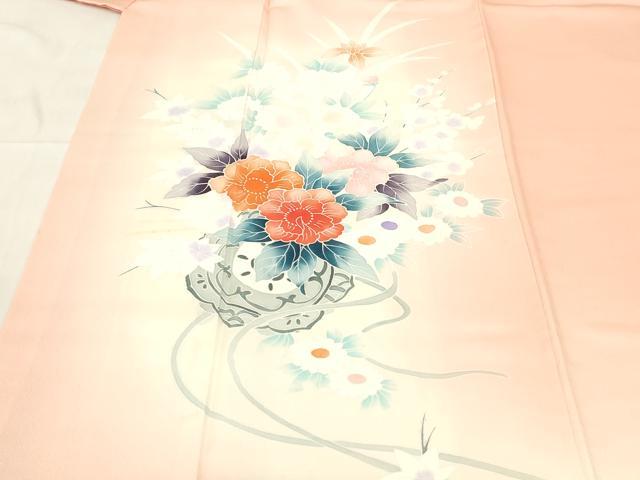 平和屋着物■訪問着 草花文 暈し染め 正絹 逸品 DABB3741cm