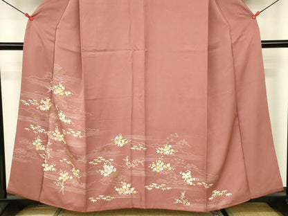 平和屋着物■訪問着 松竹梅 金彩 正絹 逸品 DABB3743cm