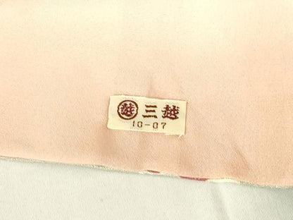 平和屋着物■上質な小紋 枝花文 金彩 三越扱い 正絹 逸品 DABB3745cm