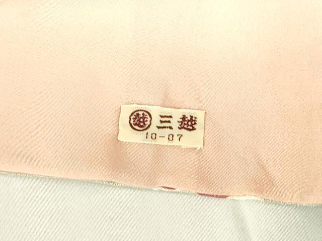 平和屋着物■上質な小紋 枝花文 金彩 三越扱い 正絹 逸品 DABB3745cm