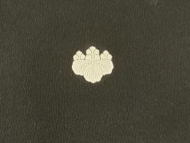 平和屋着物■豪華黒留袖 刺繍 扇面御所車花鳥文 金彩 正絹 逸品 DABB3767cm
