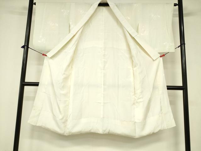 平和屋着物■長襦袢 袷 花蝶地紋 暈し染め 正絹 逸品 DABB3773cm