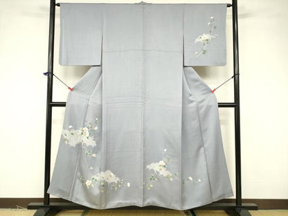 平和屋着物■訪問着 枝花文 金銀彩 正絹 逸品 DABB3780cm