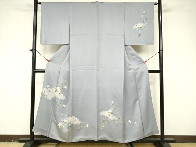 平和屋着物■訪問着 枝花文 金銀彩 正絹 逸品 DABB3780cm