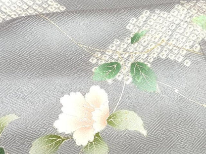 平和屋着物■訪問着 枝花文 金銀彩 正絹 逸品 DABB3780cm