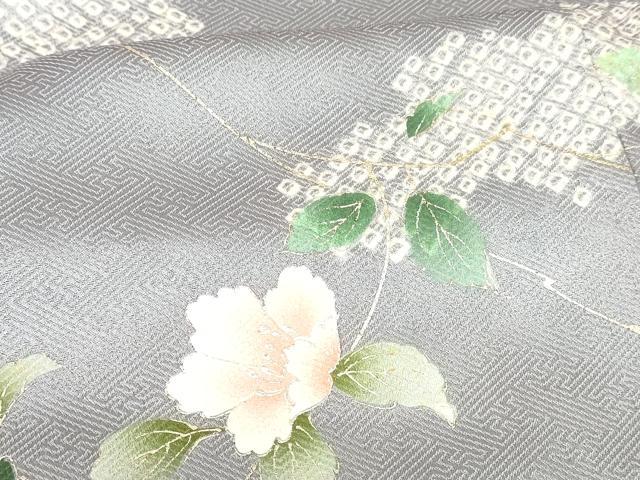 平和屋着物■訪問着 枝花文 金銀彩 正絹 逸品 DABB3780cm