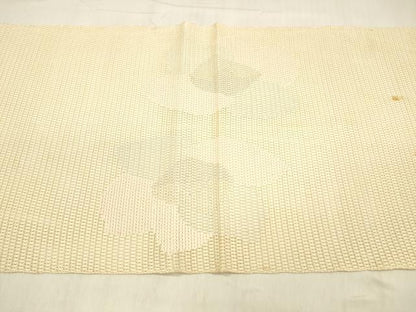 平和屋着物＊夏物 八寸名古屋帯 舞花文 銀糸 正絹 逸品 DABB3788cm