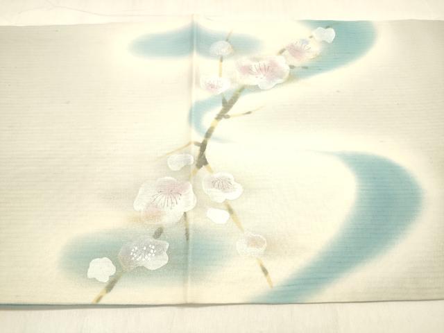 平和屋着物＊夏物　太鼓柄袋帯　手描き　枝花文　金銀彩　正絹　逸品　DABB3793cm