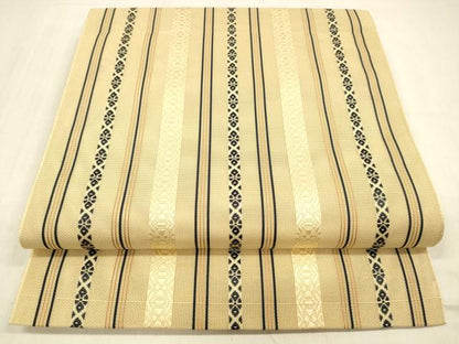 平和屋着物＊夏物 本場筑前博多織 八寸名古屋帯 紗献上 正絹 逸品 DABB3794cm