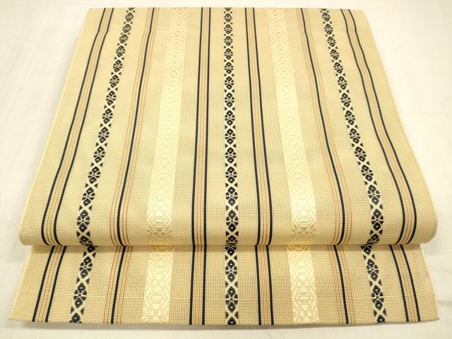 平和屋着物＊夏物 本場筑前博多織 八寸名古屋帯 紗献上 正絹 逸品 DABB3794cm