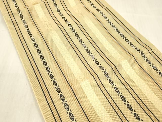 平和屋着物＊夏物 本場筑前博多織 八寸名古屋帯 紗献上 正絹 逸品 DABB3794cm