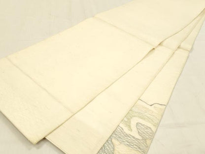 平和屋着物＊夏物 太鼓柄袋帯 流水文 正絹 逸品 DABB3795cm