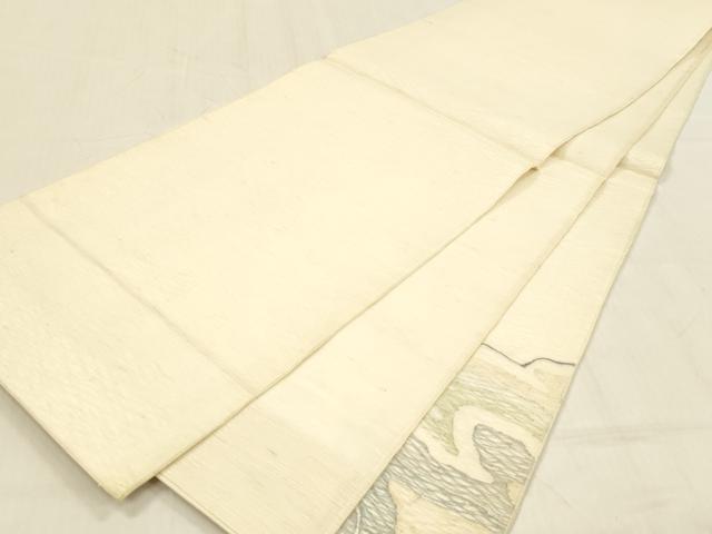 平和屋着物＊夏物 太鼓柄袋帯 流水文 正絹 逸品 DABB3795cm
