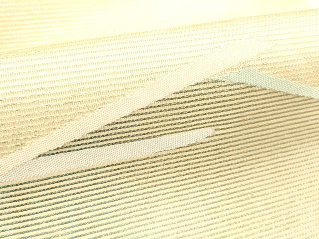 平和屋着物＊夏物 九寸名古屋帯 抽象文様 金銀糸 引箔 正絹 逸品 DABB3797cm