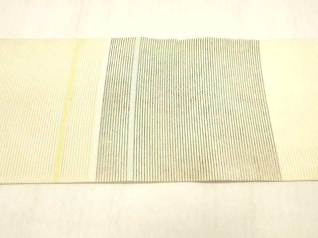 平和屋着物＊夏物 九寸名古屋帯 抽象文様 金銀糸 引箔 正絹 逸品 DABB3797cm