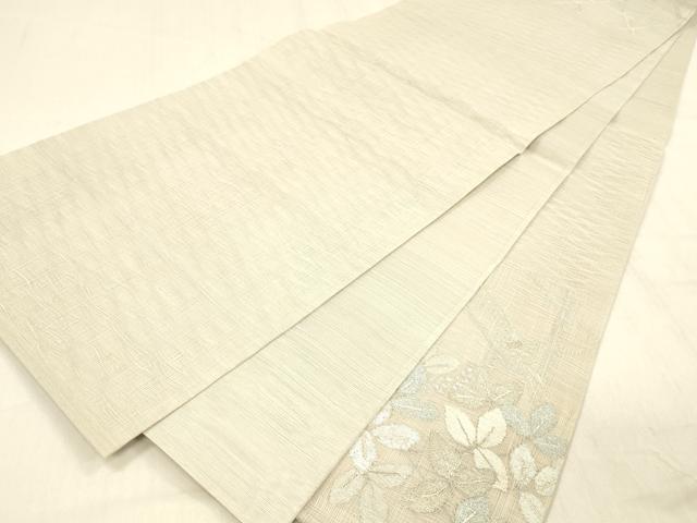平和屋着物＊夏物 太鼓柄袋帯 籬枝葉文 金銀糸 正絹 逸品 DABB3805cm