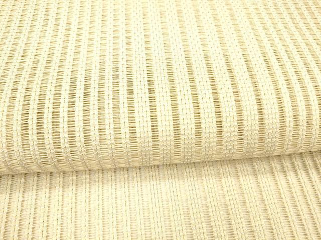平和屋着物＊夏物 八寸名古屋帯 間道 銀糸 正絹 逸品 DABB3818cm