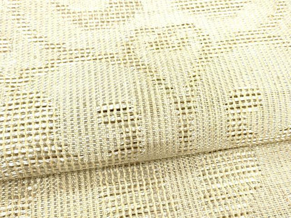 平和屋着物＊夏物 八寸名古屋帯 唐草文 銀糸 正絹 逸品 DABB3819cm