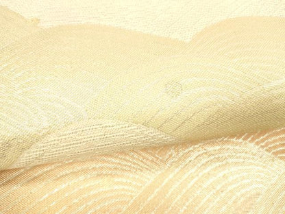 平和屋着物＊夏物　六通柄袋帯　流水文　金銀糸　正絹　逸品　DABB3830cm