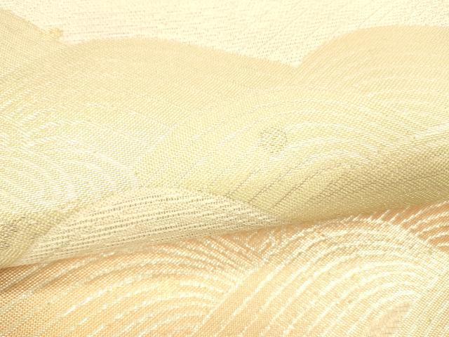 平和屋着物＊夏物　六通柄袋帯　流水文　金銀糸　正絹　逸品　DABB3830cm