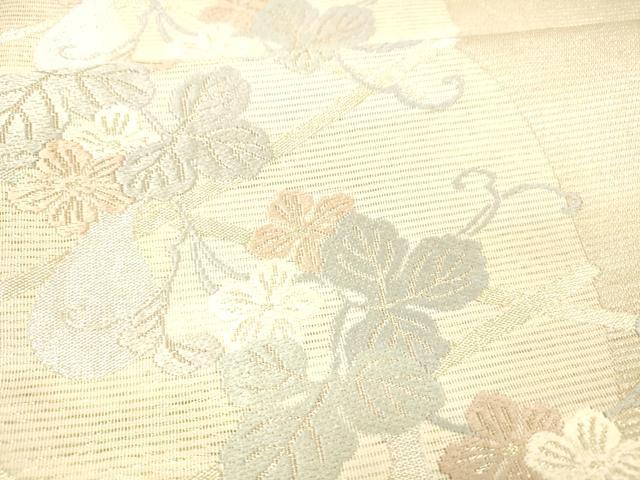 平和屋着物＊夏物 六通柄袋帯 唐織 竜田川 金銀糸 正絹 逸品 DABB3831cm