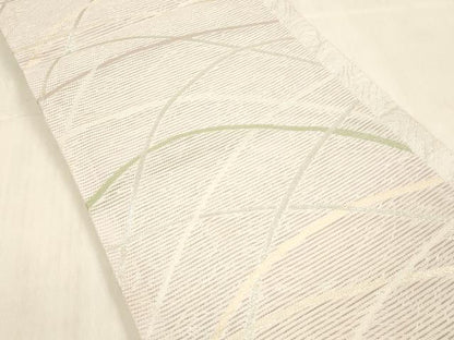 平和屋着物＊夏物 六通柄 京袋帯 草葉文 銀糸 DABB3835cm
