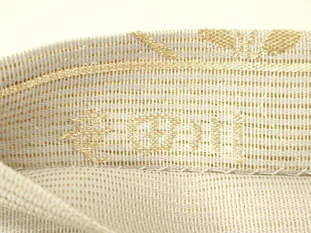 平和屋着物＊夏物 六通柄袋帯 唐織 竜田川 金銀糸 正絹 逸品 DABB3839cm
