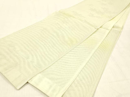 平和屋着物＊夏物 六通柄袋帯 舞葉文 銀糸 正絹 逸品 DABB3844cm